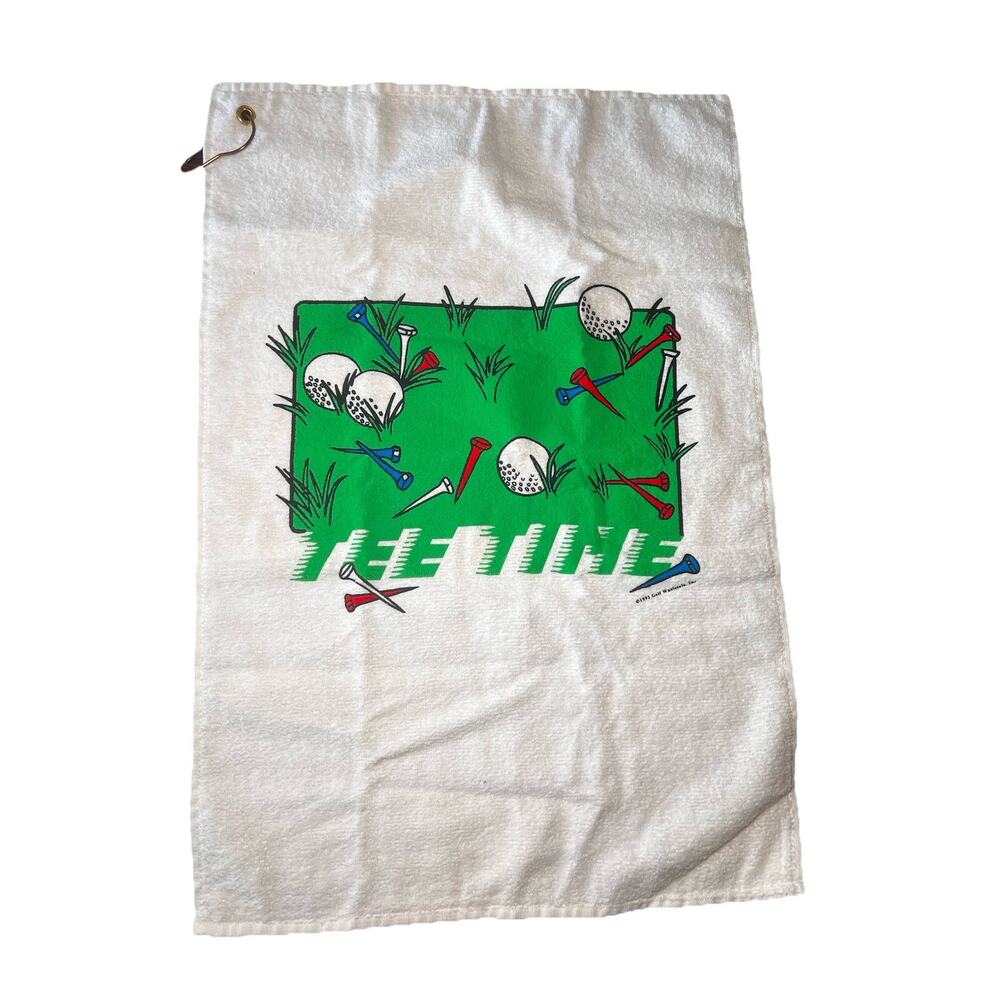 VTG Tee Time towel 1993 tournament The Golf Wholesale Inc Cannon 15” by 24”
